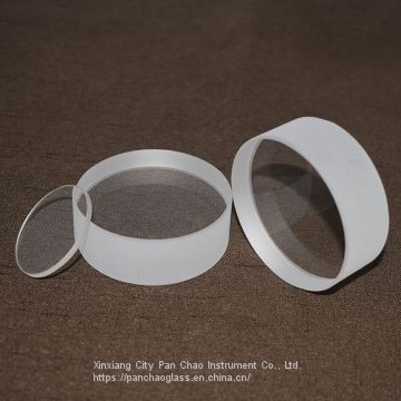 Clear round borosilicate optical glass discs high purity sight glass view mirror for machine