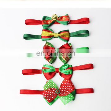 New pet Christmas bow tie jewelry cat dog collar