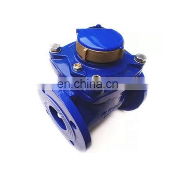 ISO 4064 Class B large DN500 Cast iron agriculture woltmann dry-dial removable type water meter manufacturers