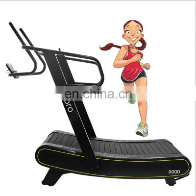 R0NGLE  R900 gym sports  treadmill  Assault  Fitness  AirRunner  Woodway EcoMill Treadmill curve use  Zero Electrical Treadmill
