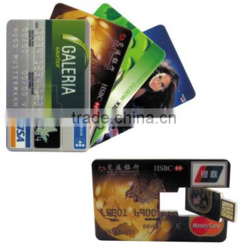 plastic swivel credit card usb casing