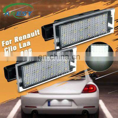 2pcs Car LED License Plate Light Traffic Number Plate Lamp For Renault Clio Laa Megane 8200480127