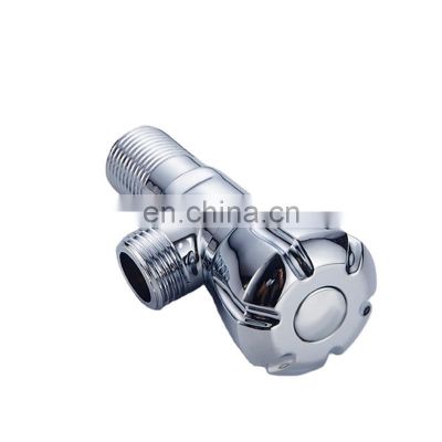 Two-way Ninety degree cold water copper angle valves for bathroom