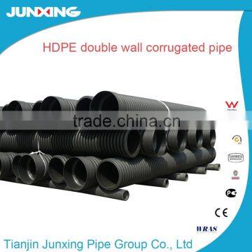 200mm i.d. High chemical resistant HDPE double wall corrugated sewage pipes pipe