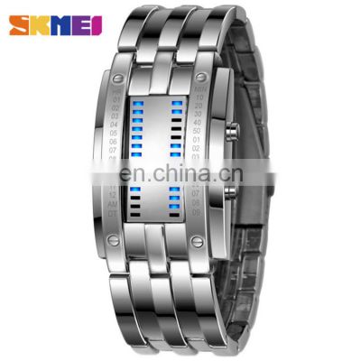SKMEI 0926 Men Ladies Stainless Steel Ring LED Digital Watch 2019 New Creative Instructions Waterproof Sports Watches