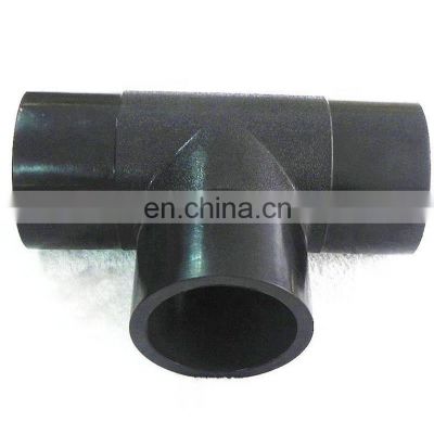 Shandong province Factory ISO4427 Plumbing PE Fittings Wholesale Product Tee 90 Equal (PE Thermoweld Fitting)