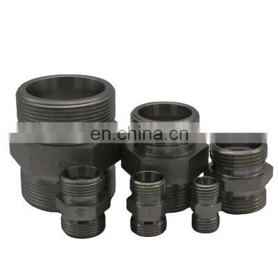 High Quality Carbon Steel Pipe Fitting Hydraulic Ferrule Type Coupling Straight Fitting