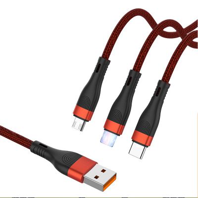 Mobile accessories high quality 66W data cable 5a 6A charger data cable fast charging cable for iphone for huawei for oppo