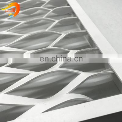 Long life OEM and ODM aluminum suspended expanded metal mesh cladding ceiling for decorative mesh