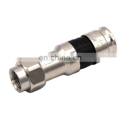 RF coaxial F compression waterproof  connector for RG58/RG59/RG6 /RG11 75ohm