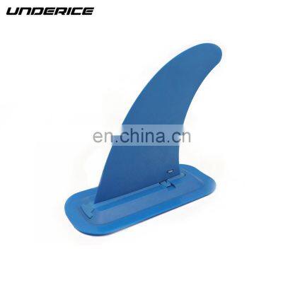 UNDERICE Blue Plastic Fin Snap-in System  Surf for Inflatable Paddle Board Removable Center Fin