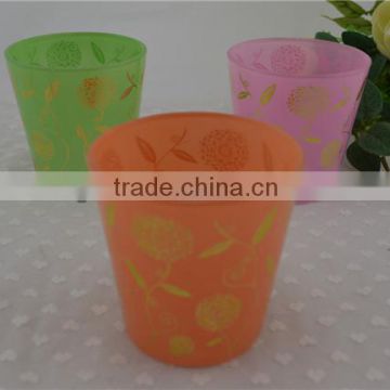 decal flower bulk votive candle holder wholesale