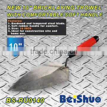 BS-RU0140 comfortable Handle Bricklaying Trowel Forged Brick Trowel Used For Building
