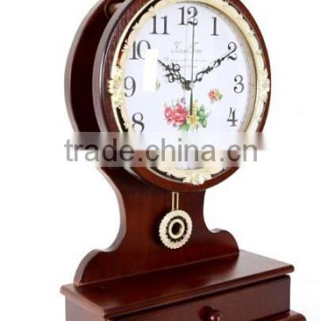 2015 Digital wooden antique table time clock desk