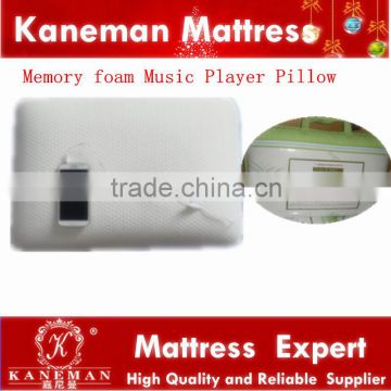 Memory foam music player pillow