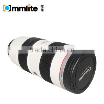 Small White 2 Generation Stainless Steel Camera Lens Coffee Mug for Canon 70-200MM