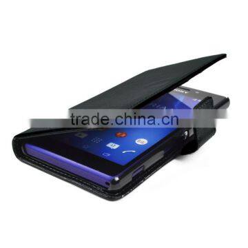 Wholesale price for Sony M2 S50h Stand PU leather case