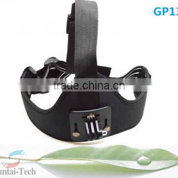 Sport Camera Accessories New Style Adjustable Elastic Head Strap Helmet Mount with screw For Go pro Heros 4/3 2 1 3+ GP131