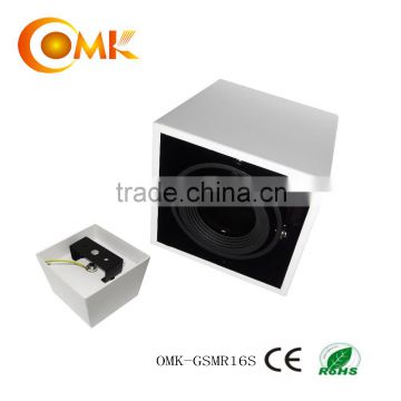 MR16/GU10 Surface mounted wihte or black LED Grille light housing