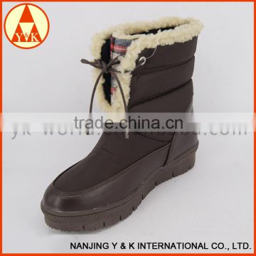 high quality cheap ladies fashion high heels rubber snow boots