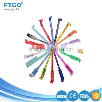 wholesale promotion one time use pvc material wristband for swimming pool