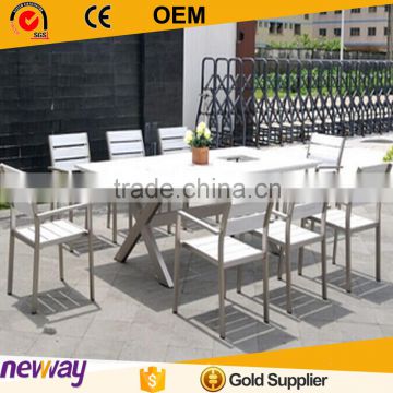 Hot sale wood furniture dining table and chair modern outdoor dining set                        
                                                                                Supplier's Choice