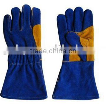 Cow Split Leather Aramid Lining Welding Glove with Reinforced Palm