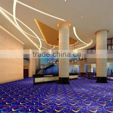 Nylon material carpets for hotels Floral Printed wall to wall carpet