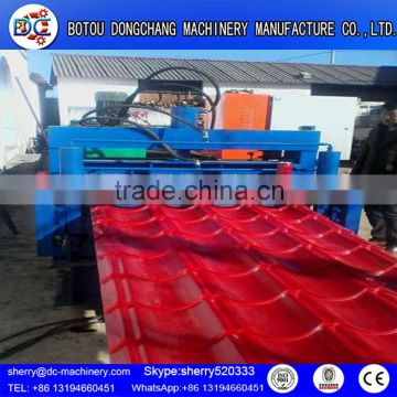 1100 Russia Monterey Roof Tile Roll Forming Machine