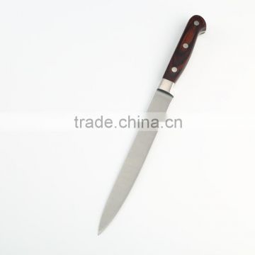forged color wood handle slicing knife set