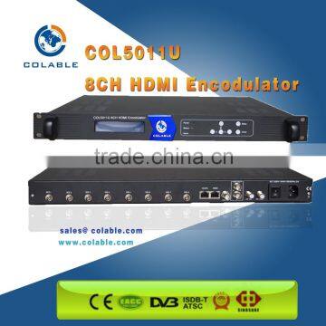 Multi channel hd mi to rf (DVB-C/S/ATSC/ISDB-T) encoder modulator COL5011U