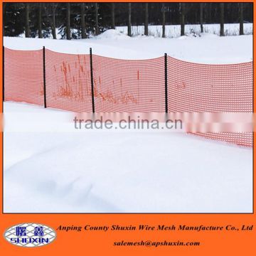 plastic barrier snow fence