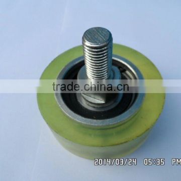 urethane molded roller bearing