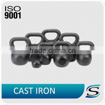 iron casting black painted kettlebell for weight lifting