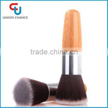 Makeup Wooden Powder Brush with Synthetic Hair Factory Wholesale