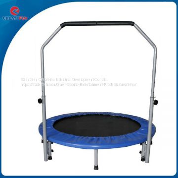 CreateFun indoor gymnastic trampoline with handle bar