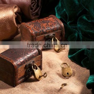 2016 3Pcs/set Antique Bronze Plated Chinese Style Vintage Padlock Jewelry Chest Box Notebook Lock Luggage Belt Padlock with Keys