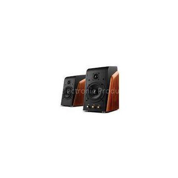 Solid Wood 2.0CH Computer Multimedia Speakers / Hifi Monitor Audio Speakers for TV