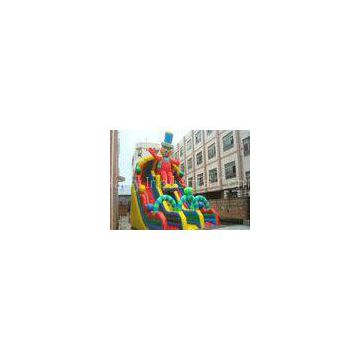 Exciting Clown Durable PVC Commercial Huge Inflatable Slide Rental