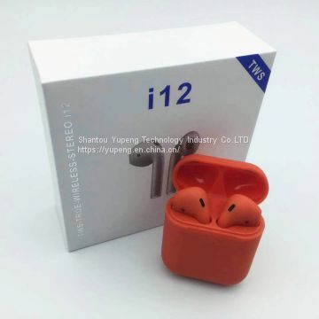 headphone Mini Stereo Bluetooth Microphone Computer Wireless Mini Headphone Earbuds Earphone Bluetooth Headset I12