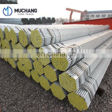 Factory manufacturer ms round steel standard sizes gi ERW steel pipe