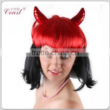 cheap halloween ox horn fake hair wigs