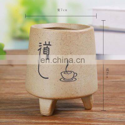 Plain pottery breathable creative ceramic flowerpot manufacturers wholesale