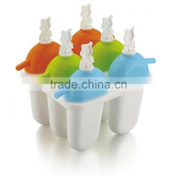 6 X High Quality ice Maker bear ice cube tray Ice Lolly Mould