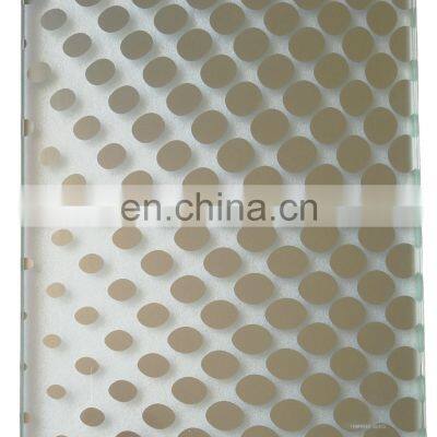 Custom Outdoor Glass Panels Silk Screen Printing Tempered Laminated Building Glass