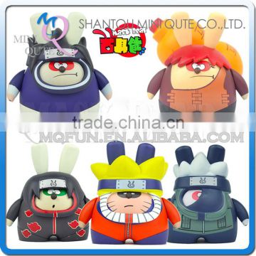 Mini Qute diy Mask Bear 6.5cm Kawaii boys plastic reloading Naruto Anime action figures Cartoon toy car Decoration dolls model
