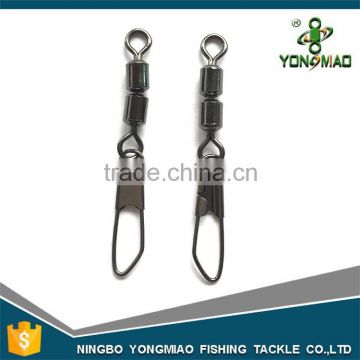 High speed double rolling swivels with safety snap fishing tackle