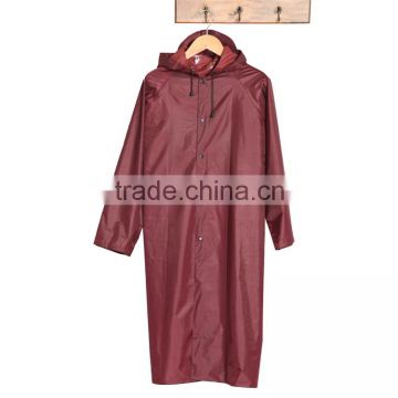 Hot sell raincoat with long hooded rain poncho