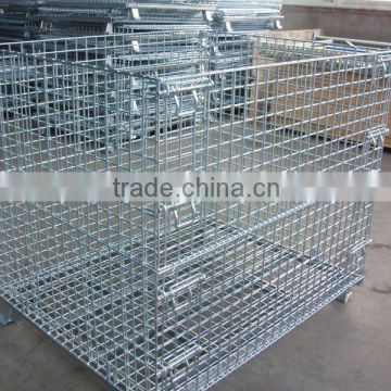 Galvanized wire container