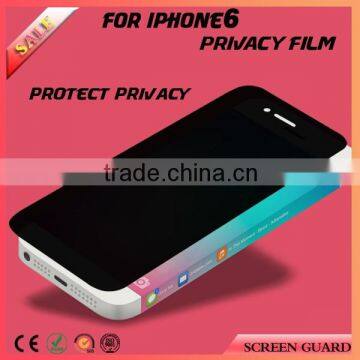High quality anti spy privacy screen protector for apple iphone 6 4.7 inch